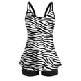 thumbnail image 5 of Stamzod Womens Tankini Swimsuits 2026 Two Piece Modest Tankini Bathing Suit Tummy Control Tops with Shorts Swimwear Black C XL, 5 of 6