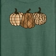 thumbnail image 3 of Instant Message - Brown Plaid Pumpkins - Women's Lightweight French Terry Long Sleeve Shirt, 3 of 6