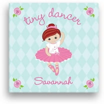 Tiny Dancer 12" x 12" Personalized Canvas, Red Hair