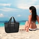 thumbnail image 1 of Xihbxyly Bolsa de Playa para Mujer, Diseño de Malla Antiarena, Gran Capacidad para Artículos Esenciales de Vacaciones, Bolsa Reutilizable para Piscina, Capa Inferior Impermeable, Versátil para Playa,, 1 of 7