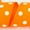 Orange, variant on Ribbon Bazaar Grosgrain Polka Dots 3/8 inch Orange 25 yards 100% Polyester Ribbon