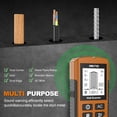 thumbnail image 4 of Wiher Stud Finder Wall Scanner, 5 in 1 Electronic Stud Detector with Upgraded Smart Sensor, Audio Alarm and HD LCD Display for the Center and Edge of Wood, AC Wire, Metal and Studs Detection(Orange), 4 of 11