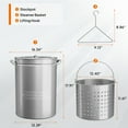 thumbnail image 2 of Zimtown 44qt Fryer Pot Turkey Pot Boil Pot Kit Stainless Steels, 2 of 7