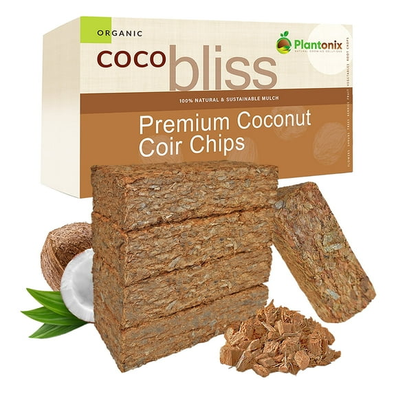 Plantonix Coco Bliss Coco Chips Mulch 650GM 5 PK