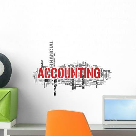 - Accounting Tag Cloud Wall Decal by Wallmonkeys Peel and Stick Graphic (18 in W x 13 in H) WM31297
