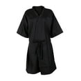 thumbnail image 2 of Bata de corte de pelo Yuyangstore Cabo Lujo Kimono para Salón de Belleza Mascotas Negro, 2 of 8