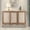 Wood Color, variant on CozyHome Vintage Sideboard Buffet Cabinet with 3 Carved Doors, Rustic Accent Cabinet Storage Cabinet with Shelves, Wood Entryway Cabinet for Kitchen, Dining Room, Living Room, Bedroom, Natural