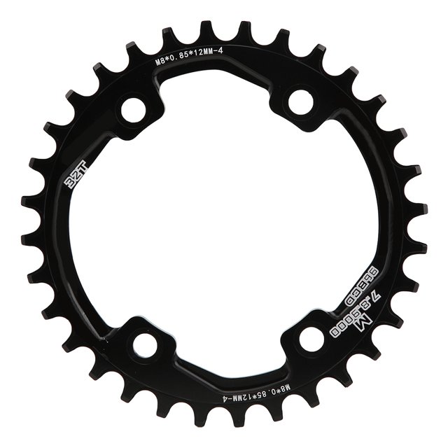 Disco de dientes positivo y negativo para bicicleta de aleación de aluminio, accesorio de ciclismo de disco único para bicicleta M8000/9000 (32T)