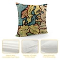 thumbnail image 4 of Orinice  Map Estonia Comfortable Throw Pillow Cover Decorative Garden Pillow Cushion Case Historical Watercolor Travel Map Square Cotton Linen Pillowcases for Home Decor Car Patio Home 18x18in, 4 of 5
