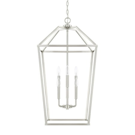 

Capital Lighting 522761 6 Light 17 Wide Taper Candle Chandelier - Nickel