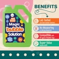 thumbnail image 2 of Recambio de solución de burbujas Klevly Colorful, 2 litros, no tóxico para niños, 2 of 6