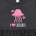 thumbnail image 4 of Inktastic Jellyfish Pink Ocean Creature Girls Baby Dress, 4 of 5