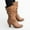 Brown, variant on Jsaierl Cowboy Boots for Women - Wide Calf Knee High Cowgirl Boots with Side Zipper, Retro Slouchy Knee High Boots Fashion Tall Western Boot Pull On for Ladies Pointed Toe