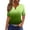 Multicolore, variante sur Blouse Décontractée à Manches Courtes Col en V pour Femmes pour l'Été, Chemise Légère Douce, Tunique Ample à la Mode pour un Usage Quotidien, Parfaite pour la Plage, les Voyages et les Activités Extérieures