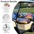 thumbnail image 6 of Aplkyhs Tropical Beach Sunset Palm Tree Club Car Precedent Seat Covers Breathable Golf Cart Decor Universal Golf Cart Seat Cover Club Car Bench Chair Cover Golf Cart Accessories, 6 of 6
