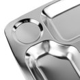 thumbnail image 5 of Youliang Stainless Steel Divided Lunch Tray - 3 Sections, 5 of 5