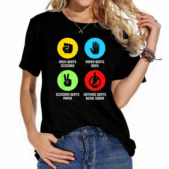 Funny Nothing Beats Being Sober T-Shirt Sobriety Gift T-Shirt