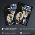 thumbnail image 2 of Artery8 War WWII USA Uncle Sam Want You Sinister Dark Man Cave Artwork Framed Wall Art Print A4, 2 of 3