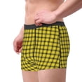 thumbnail image 2 of Naloa Yellow Checkered Plaid Mens Underwear - Boxers for Men, Mens Boxer Briefs, Classic Briefs for Men-X-Large, 2 of 5