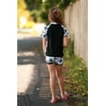 thumbnail image 5 of Aideaone Girls Short Sleeve Swimsuit 2-Piece Tankini Rash Guard Bathing Suit Sets Beach Swimwear 8-14T, 5 of 6