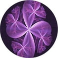 thumbnail image 1 of Ahgly Company Indoor Round Patterned Dark Orchid Purple Area Rugs, 7' Round, 1 of 6