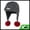 Black, Gray, variant on Unique Bargains Color Block Knit Hat Soft Thick Cold Weather Hats Cyan