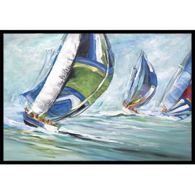 Carolines Treasures JMK1030MAT Course de Bateau Tapis Intérieur et Extérieur- 18 x 27 Po.