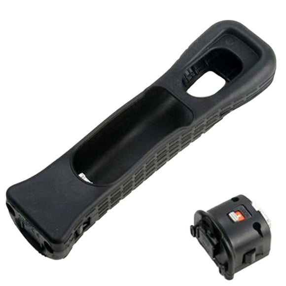 Adaptateur Wii Motion Plus avec Couvercle en Silicone, Pratique, Précision du Capteur, Poignée d'Amélioration du Mouvement, Accélérateur (Blanc)