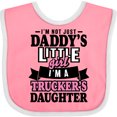 thumbnail image 3 of Inktastic Im Not Just Daddys Little Im a Truckers Daughter Girls Baby Bib, 3 of 4