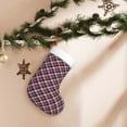 thumbnail image 7 of Disketp Red Blue Checked Christmas Stockings, Xmas Stocking for Family Holiday Season Décor, Personalized Holiday Indoor Decorations, 7 of 7