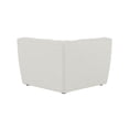 thumbnail image 7 of Meridian Furniture Miramar Cream Durable Linen Textured Corner, 7 of 7