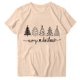 thumbnail image 2 of Puntoco Blusa de manga corta con estampado de moda para mujer, divertida camiseta de cuello redondo, 2 of 3