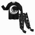 thumbnail image 6 of HCNTES Toddler Boy 2-piece Pajamas All-Weather Sleepwear Pjs Set Dailywear & Loungewear Outfits Set for Baby Boy(A01-Black,7-8 Years), 6 of 8