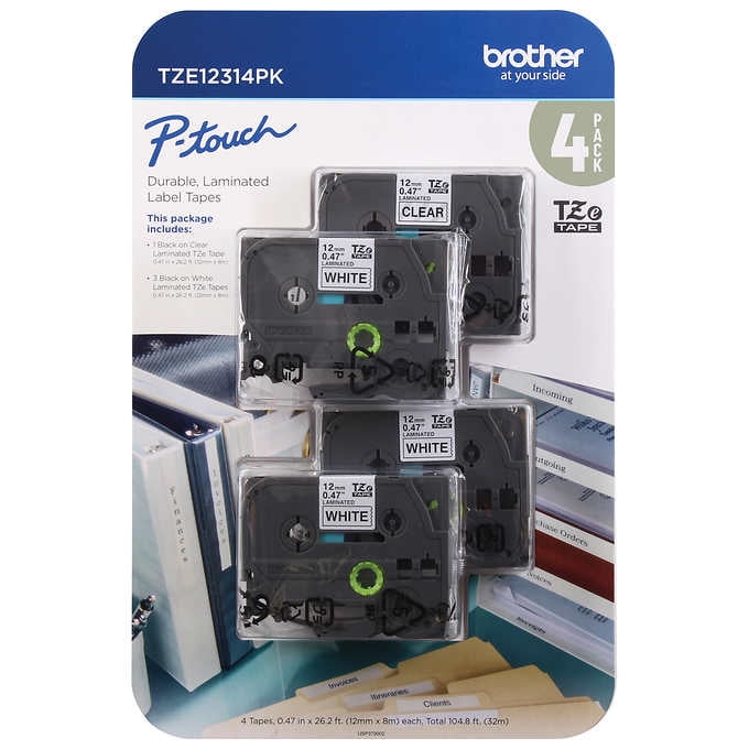 Brother P-Touch Label Tape, 1/2