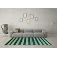 thumbnail image 3 of Ahgly Company Indoor Rectangle Oriental Light Blue Modern Area Rugs, 7' x 10', 3 of 4