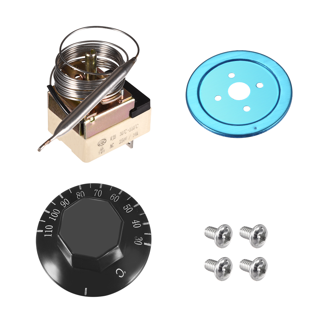 Thermostat Universel Four Électrique Réglable 30-300°C - 250V 16A - Compatible Multi-Marques