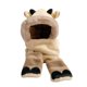 thumbnail image 4 of Conjunto de invierno 3 en 1 con Gorro orejas guantes bufanda Caqui Yuyangstore Gorro de peluche, 4 of 8