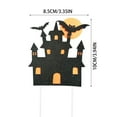 thumbnail image 3 of Decoration Collection, Pumpkin Bat Witch Ghost Castle Cake Toppers And Party Decor, Perfect For Creating Mysterious Joyous Festive Atmosphere At Celebrations, 3 of 6