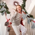 thumbnail image 5 of Christmas Tinsel Garland Holiday Home Display Wall Hanging Door Mantel Indoor Outdoor Winter Party Family Friends Seasonal Decoration, 78.7 inch 3-Piece A77, 5 of 5