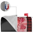 thumbnail image 5 of Valentine‘s Day Mailbox Covers Romantic Red White Hearts Ballon Mailbox Covers Magnetic Waterproof Wraps Post Letter Box Covers Decoration for Outside Standard Size 25.5x21 Inch, 5 of 6