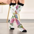 thumbnail image 5 of GZHJMY 1Pair Fashion Print Compression Socks for Women Men, Knee High Stockings for Athletic Sports,Running,Travel, 5 of 7