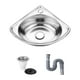 thumbnail image 4 of Lavabo de esquina pequeño para baño, lavabo triangular de pared, lavabo para el hogar, lavabo de barra para baño, apartamento, barco, restaurante Tipo A, 4 of 9