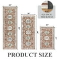 thumbnail image 6 of Ileading 3 Pieces Boho Kitchen Rug Sets Non Slip Soft Kitchen Mat Floor Mat for Kitchen, Laundry Room and Hallway, 6 of 14