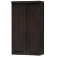thumbnail image 2 of Pemberly Row Garde-Robe Moderne Moderne en Bois à Double Porte Coulissante, Fini Tabac, 2 of 3