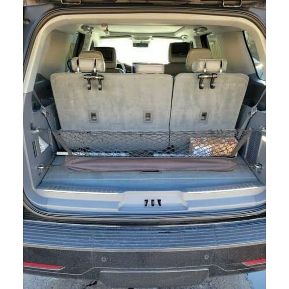 EACCESSORIES EA Rear Trunk Organizer Cargo Net for LINCOLN NAVIGATOR 2018-2023 – Envelope Style Cargo Net for SUV – Premium Mesh Car Trunk Organizer Vehicle Carrier Storage – Compatible with NAVIGATOR