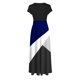 thumbnail image 5 of ICHUANYI Clearance Women's Floral Print Colorful Summer Dress Short Sleeve Dresses Beach Casual Maxi Sundress(Dark Blue, L) ICHUANYI WER2023080911313, 5 of 5