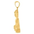 thumbnail image 2 of 10k Yellow Gold Mens Buddha Religious Charm Pendant 50.7x25.3mm Wide Necklace for Men - 6.5 Grams, 2 of 2