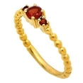 thumbnail image 5 of 18K Gold Over Brass Natural Hessonite Garnet Ring s.7 Jewelry RM-1047 TGR1041_A_7, 5 of 6