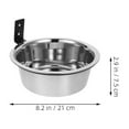 thumbnail image 2 of Soimiss 2 Sets Elevated Pet Dish Set Wall Mounted Dog Food Holder For Pet Owners, 2 of 8