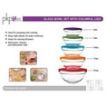 10 Piece Glass Bowl Set with Plastic Lids (Microwave, Freezer and Dishwasher Safe) by PKP